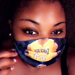 Custom Made Cotton “ Kobe “ Face Mask 💜